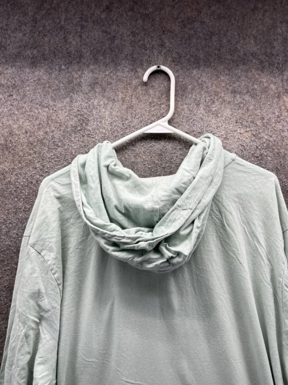 The North Face Hoodie Mens 2XL Green Henley Pullover Lightweight Jacket Logo